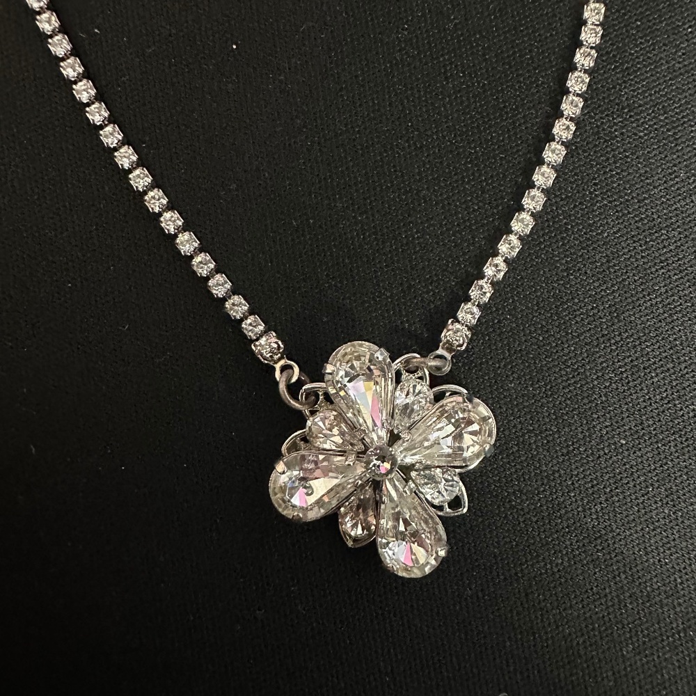 Sara Gabriel Silver Pendant Wedding Necklace